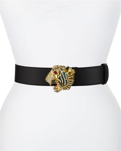 gucci tiger belt replica|gucci tiger buckle leather belt.